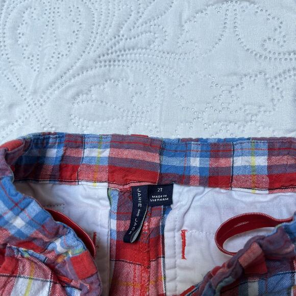 Janie And Jack Plaid Linen Shorts Size 2T - Picture 5 of 8
